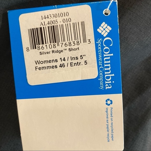 COLUMBIA Sz 14 Silver Ridge  Omni Shade Omni Wick Adjustable Waist Shorts - Picture 3 of 16